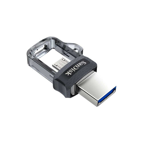 Pendrive Sandisk Dual M3.0 128gb Usb 3.0 Plata | Quonty.com | SDDD3-128G-G46