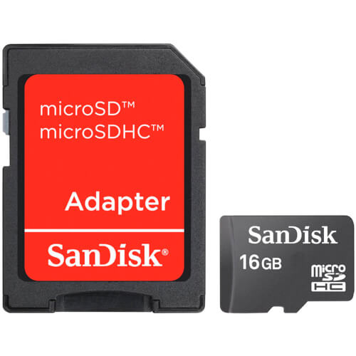 Microsd Sandisk 16gb Cl4 Adaptador Sd | Quonty.com | SDSDQB-016G-B35