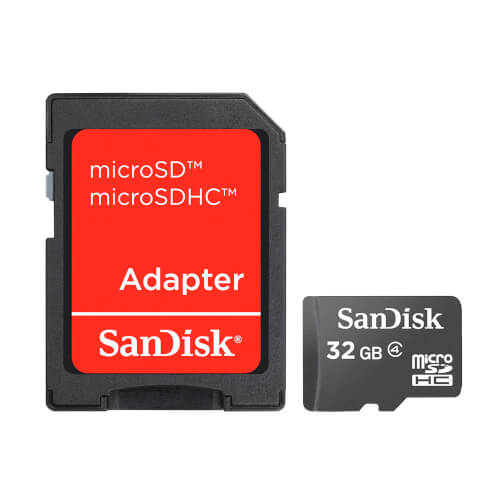 Microsd Sandisk 32gb Cl4 Adaptador Sd | Quonty.com | SDSDQB-032G-B35