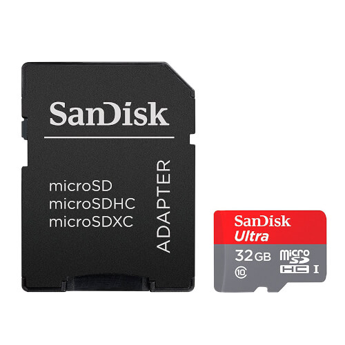 Microsd Sandisk Ultra 32gb Cl10 80mb/S Adaptador Sd | Quonty.com | SDSQUNC-032G-GN6MA