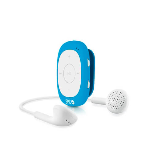 Reproductor Mp3 Spc Sport Clip Shuffle Fm 4gb Azul | Quonty.com | 8584A