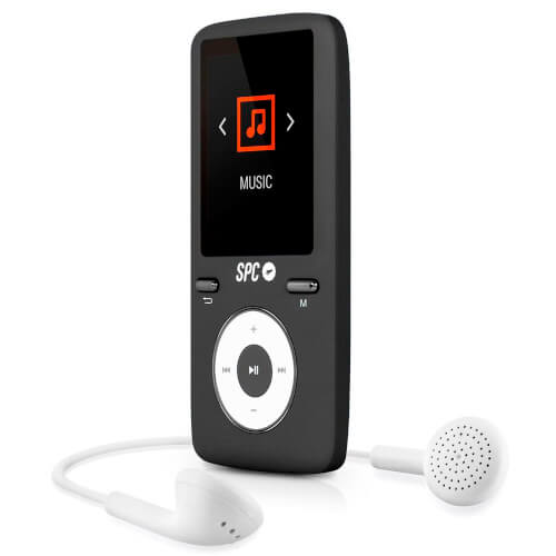 Reproductor Mp4 Spc Pure Sound Colour 2 8488d 8gb Negro | Quonty.com | 8488D
