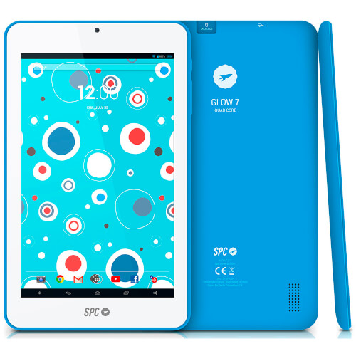 Tablet Spc Glow 7'' Quadcore 512mb+8gb Wifi Azul | Quonty.com | 9741508A