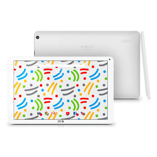 Tablet Spc Glow 10.1'' Quadcore 1gb+8gb Wifi Blanco | Quonty.com | 9763108B