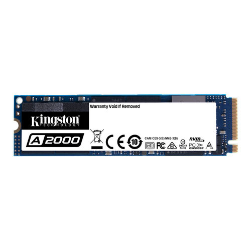 Disco Duro Ssd Kingston M.2 250gb Pcie3.0 A2000 2000/1100mbps | Quonty.com | SA2000M8/250G