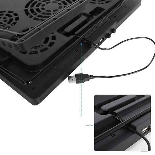 Soporte/Refrigerador Portatil 17'' Coolbox Ncp17-5bl Negro | Quonty.com | COO-NCP17-5BL