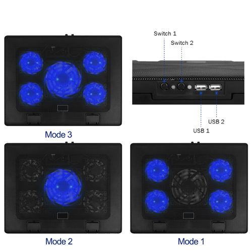 Soporte/Refrigerador Portatil 17'' Coolbox Ncp17-5bl Negro | Quonty.com | COO-NCP17-5BL