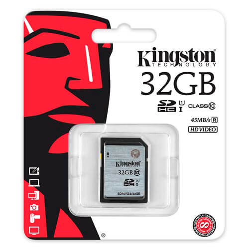 Sd Kingston 32gb Cl10 Uhs-I | Quonty.com | SD10VG2/32GB