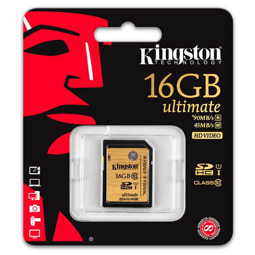 Sd Kingston 16gb Cl10 Uhs-I Ultimate | Quonty.com | SDA10/16GB