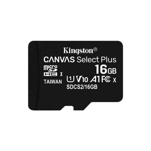 Microsd Kingston 16gb Cl10 Uhs-L Canvas Select Plus | Quonty.com | SDCS2/16GB