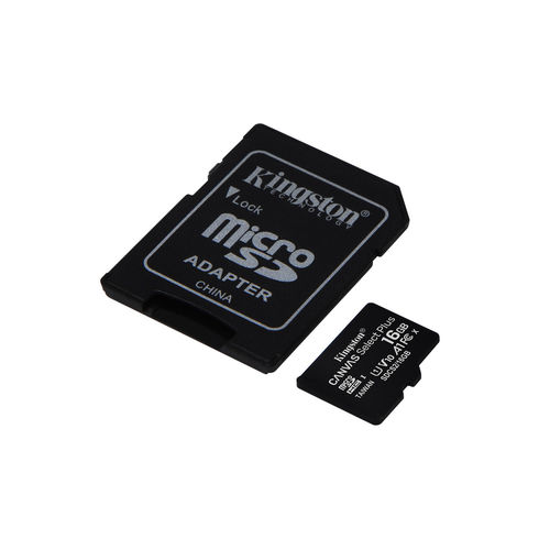 Microsd Kingston 16gb Cl10 Uhs-L Canvas Select Plus | Quonty.com | SDCS2/16GB