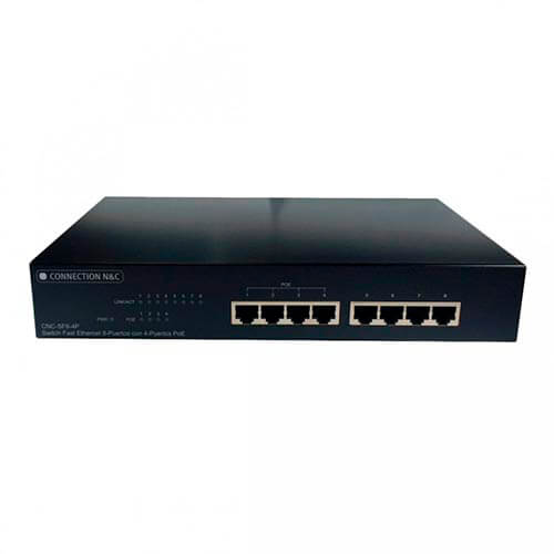 Switch Connection 8ptos 10/100 Sf8-4p Rack13''/19'' | Quonty.com | CNC-SF8-4P