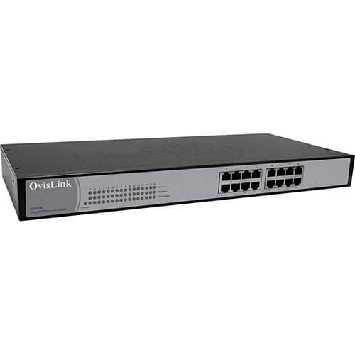 Switch Ovislink 16ptos 10/100/1000 Gsh-16 | Quonty.com | GSH16