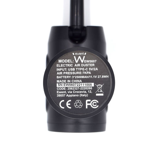 Soplador Ewent De Aire Electrico 60w 6000rpm Recargable | Quonty.com | EW5607