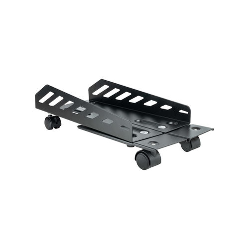 Soporte Metalico Cpu Tooq 160/300mm Ancho Max.25kg De Suelo C/Ruedas | Quonty.com | UMCS0024-B