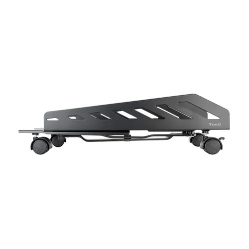 Soporte Metalico Cpu Tooq 160/300mm Ancho Max.25kg De Suelo C/Ruedas | Quonty.com | UMCS0024-B
