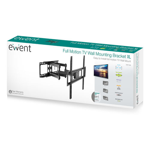 Soporte Pared Monitor/Tv Easy Turn 37&Quot;/70&Quot; Max.40kg Multi-Direccional | Quonty.com | EW1526