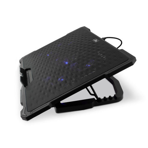 Soporte/Refrigerador Portatil 17.3'' Coolbox Ncp17-V5 Negro Led Azul | Quonty.com | COO-NCP17-V5