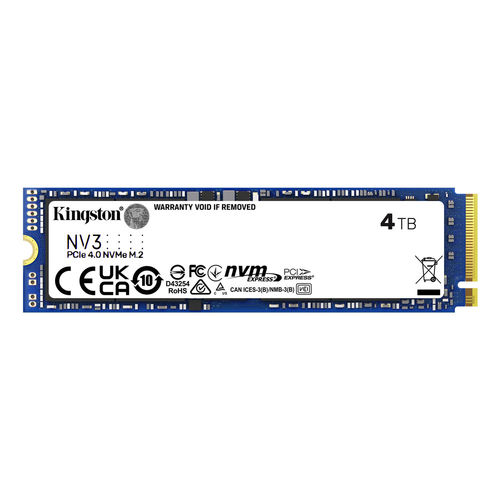 Ssd Kingston M.2 4tb Pcie4.0 Nvme Snv3s | Quonty.com | SNV3S/4000G