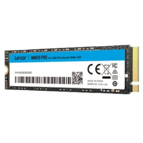 Ssd Lexar M.2 500gb 4pcie3.0 Nm610 Pro | Quonty.com | LNM610P500G-RNNNG