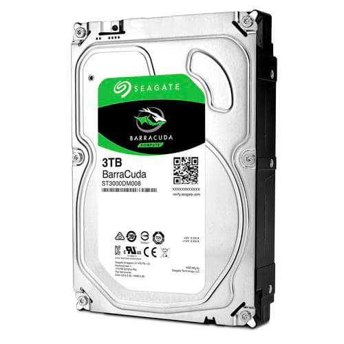 Hdd Seagate 3.5'' 3tb 7200rpm 64mb Sata3 Desktop Barracuda | Quonty.com | ST3000DM008