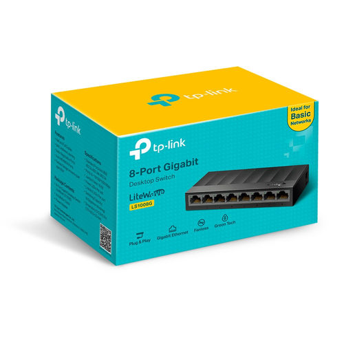 Switch Tp-Link Ls1008g 8ptos 10/100/1000 | Quonty.com | LS1008G