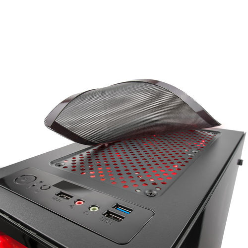 Caja Semitorre Tacens Mars Gaming Mct S/Fuente Usb3.0 Negro | Quonty.com | MCT