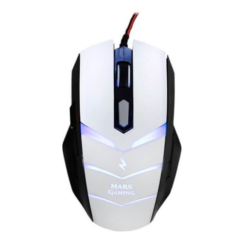 Raton Mars Gaming Zeus Mmze1 Usb Blanco | Quonty.com | MMZE1