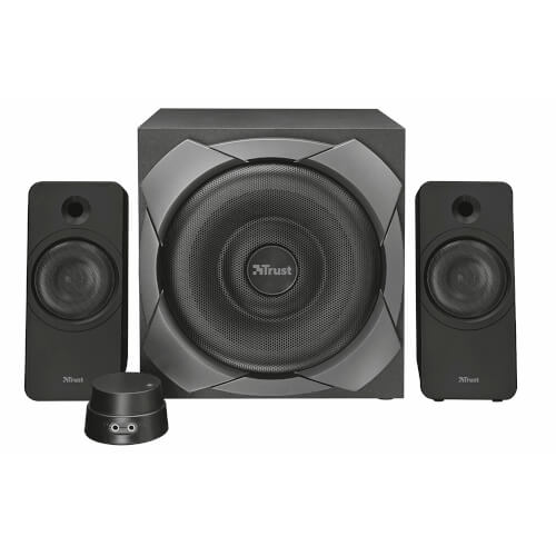 Altavoces 2.1 Trust Zelos 100w (502w Rms) Diseño Metálico | Quonty.com | 21749