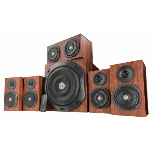 Altavoces Trust Vigor 5.1 Surround 150w (Rms 75w) Madera | Quonty.com | 21786