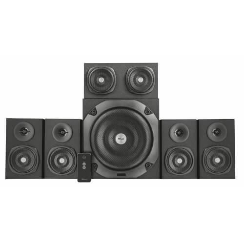 Altavoces Trust Vigor 5.1 Surround Black 150w (Rms 75w) | Quonty.com | 22236