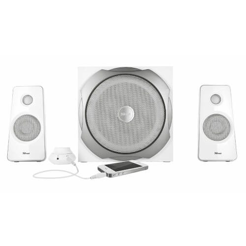 Altavoces Trust Tytan 2.1 60w Blanco | Quonty.com | 18789