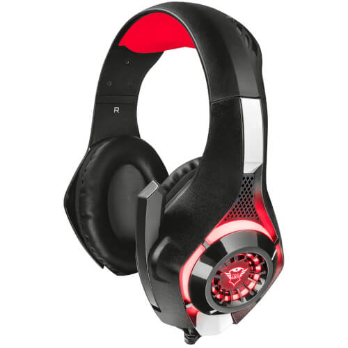 Auriculares Trust Gxt 313 Nero Laterales Iluminados | Quonty.com | 21601