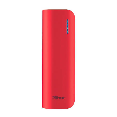 Powerbank/Bateria Externa Trust Urban Primo Roja 2200mah | Quonty.com | 21223