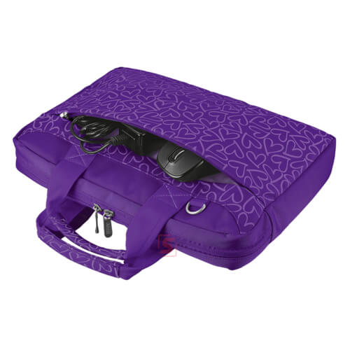 Maletin Trust Bari Corazones Lila 13,3'' | Quonty.com | 21164