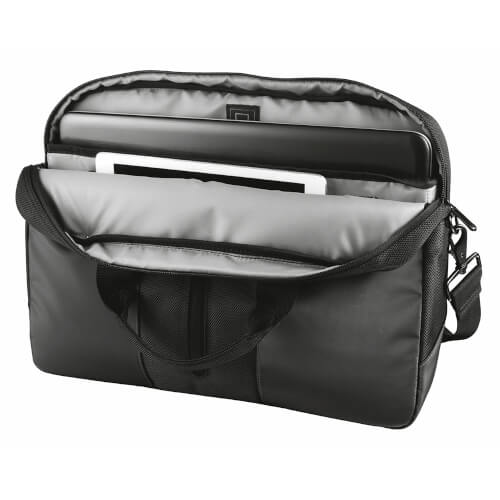 Maletin Trust Modena Slim Carry Bag 16'' Negro | Quonty.com | 20357