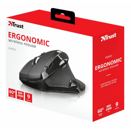 Ratón Ergonómico Trust Vergo 2400dpi | Quonty.com | 21722