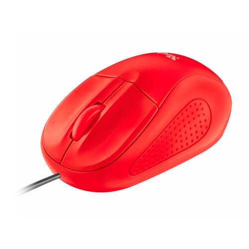 Ratón Trust Primo Optical Compact Mouse Red 1000dpi | Quonty.com | 21793