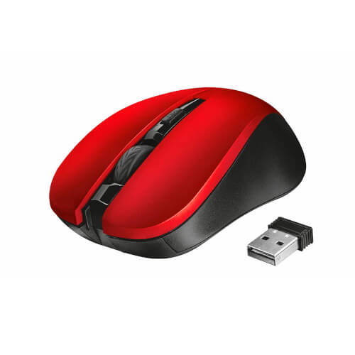 Ratón Trust Mydo Silent Red Click Usb | Quonty.com | 21871