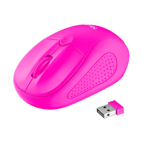 Ratón Trust Primo Wireless Neon Pink 1600dpi | Quonty.com | 21923