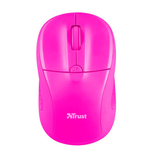 Ratón Trust Primo Wireless Neon Pink 1600dpi | Quonty.com | 21923