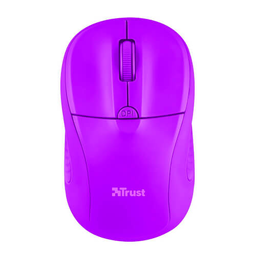 Ratón Trust Primo Wireless Neon Purple 1600dpi | Quonty.com | 21924