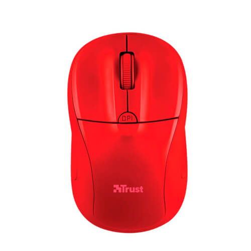 Ratón Trust Primo Wireless Matte Red 1600dpi Usb | Quonty.com | 22138