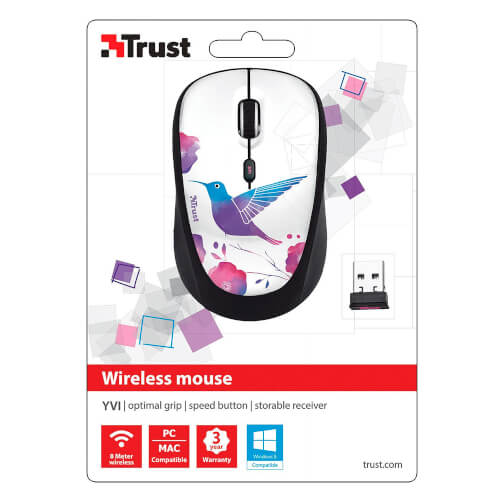 Ratón Trust Yvi 1600dpi Usb Bird | Quonty.com | 20251