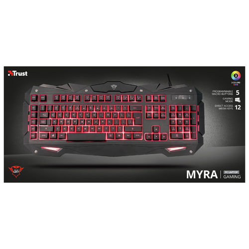 Teclado Gaming Trust Gaming Gxt 840 Myra | Quonty.com | 21977