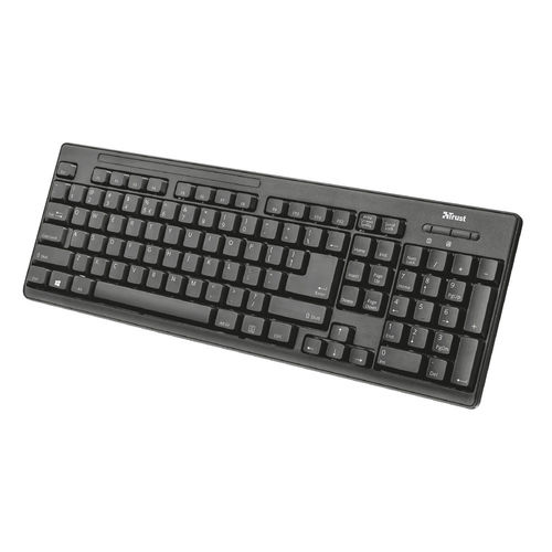 Combo Teclado/Raton Trust Ziva Inalambricos Usb Negro | Quonty.com | 22025