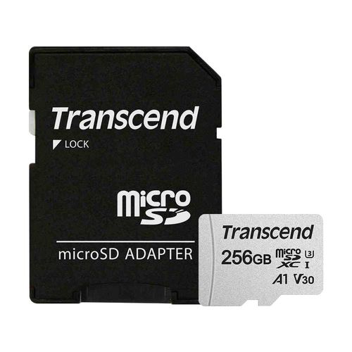 Microsd Transcend 256gb Cl10 Uhs-3 300s / Adapt. Sd Incluido | Quonty.com | TS256GUSD300S-A
