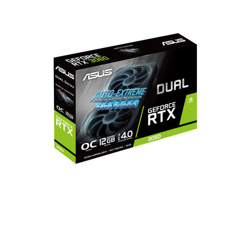 Tarjeta Grafica Asus Dual Rtx 3060 Oc Edition V2 12gb Gddr6 Pcie4.0 1*Hdmi/3*Dp | Quonty.com | 90YV0GB2-M0NA10