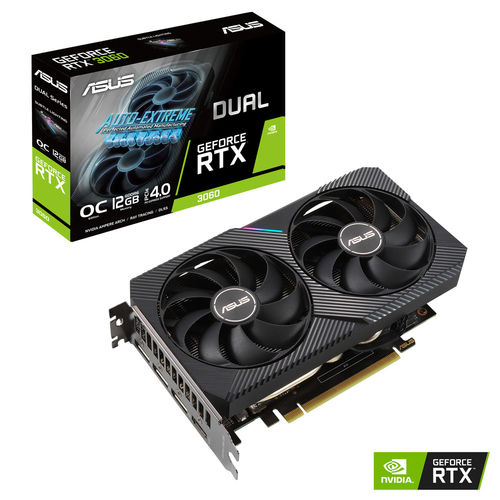 Tarjeta Grafica Asus Dual Rtx 3060 Oc Edition V2 12gb Gddr6 Pcie4.0 1*Hdmi/3*Dp | Quonty.com | 90YV0GB2-M0NA10