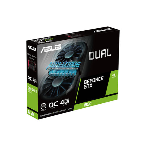 Tarjeta Grafica Asus Dual-Gtx1650-O4gd6-P-V2 Oc Edition V2/ 4gb Gddr6 | Quonty.com | 90YV0GX8-M0NA00